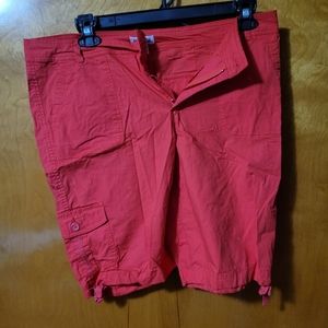 Orange Bermuda shorts